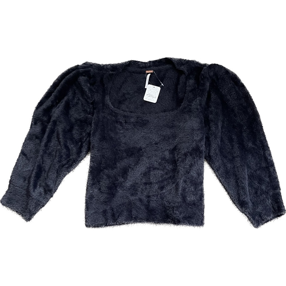 NWT Free People fuzzy cropped sweater
